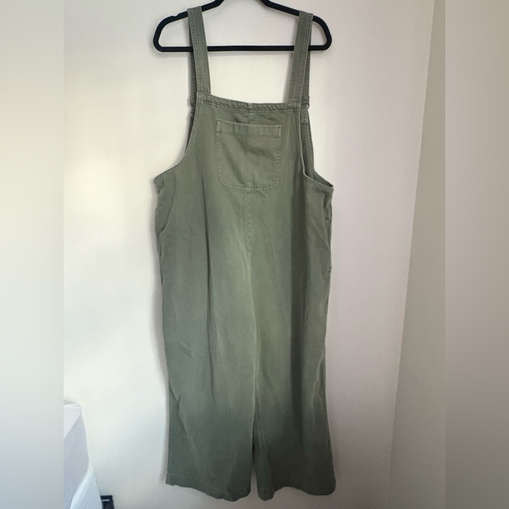 Aerie Olive Green Cotton Overalls Size L - Picture 7 of 16